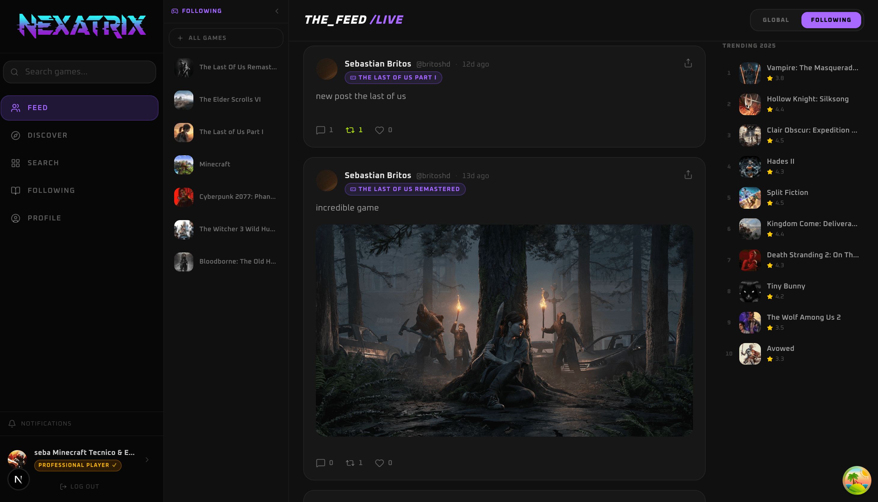 Nexatrix feed